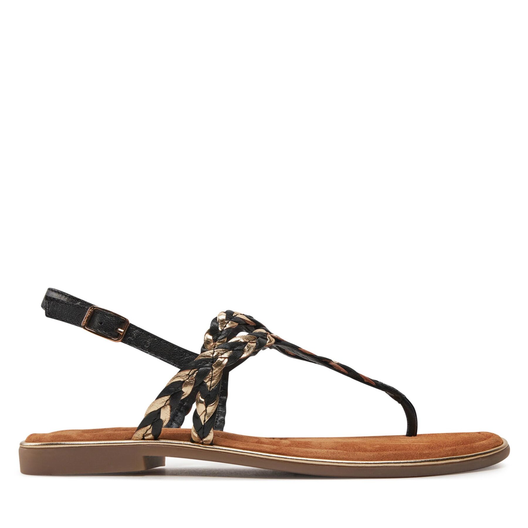 Sandalen Tamaris 1-28155-42 Black/Gold 048 von tamaris