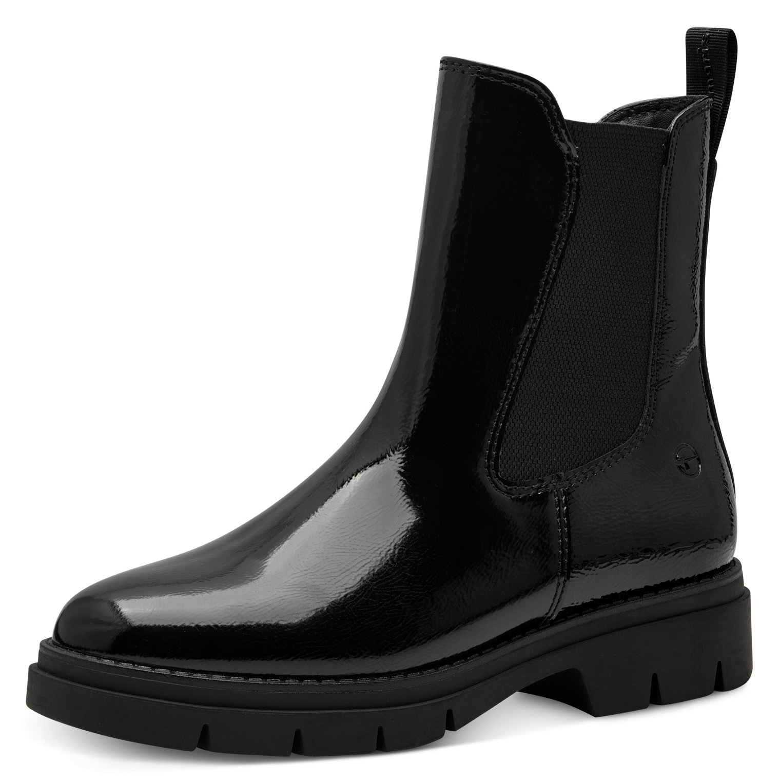 Tamaris Chelseaboots, Blockabsatz, Stiefelette, Businessschuh, Schlupfboots, T-Logoprägung Tamaris Chelseaboots, Blockabsatz, Stiefelette, Businessschuh, Schlupfboots, T-Logoprägung von tamaris