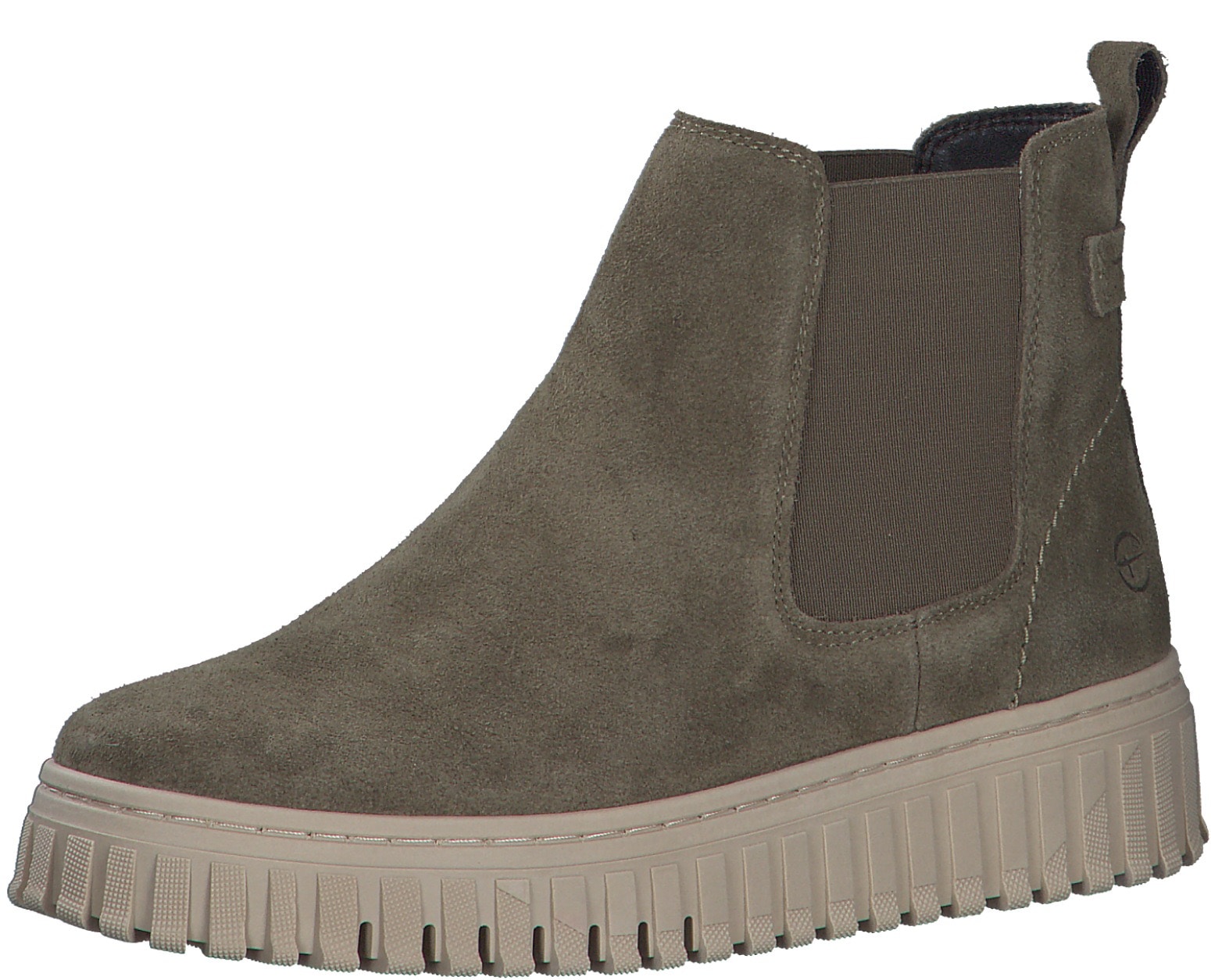 Tamaris Chelseaboots, Plateau, Stiefelette, Boots mit beidseitigem Stretcheinsatz von tamaris