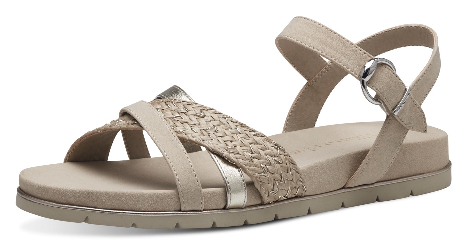 Tamaris Sandale, Sommerschuh, Sandalette, Keilabsatz, mit Klettverschluss von tamaris