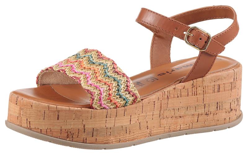 Tamaris Sandalette, Sommerschuh, Sandale, Plateauabsatz mit komfortabler Innensohle von tamaris