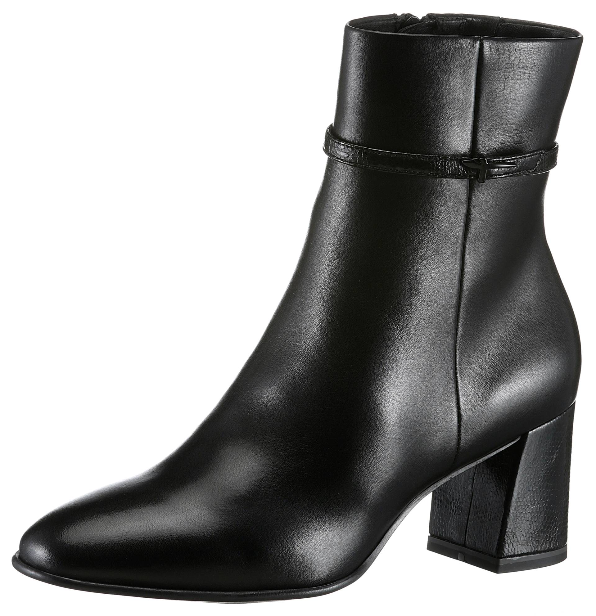 Tamaris Stiefelette, Blockabsatz, Businessschuh, Abendschuh mit elegantem Zierriemchen Tamaris Stiefelette, Blockabsatz, Businessschuh, Abendschuh mit elegantem Zierriemchen von tamaris