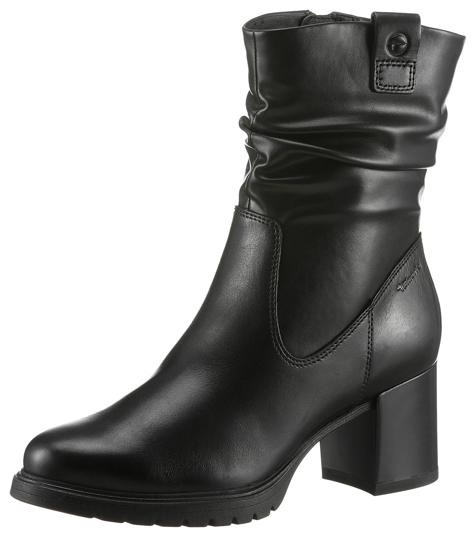 Tamaris Stiefelette, Blocksatz, Businessstiefelette mit praktischem Innenreissverschluss von tamaris