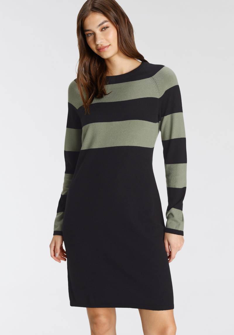Tamaris Strickkleid, lässiger, casual Look, aus Viskosemischung, langärmlig von tamaris