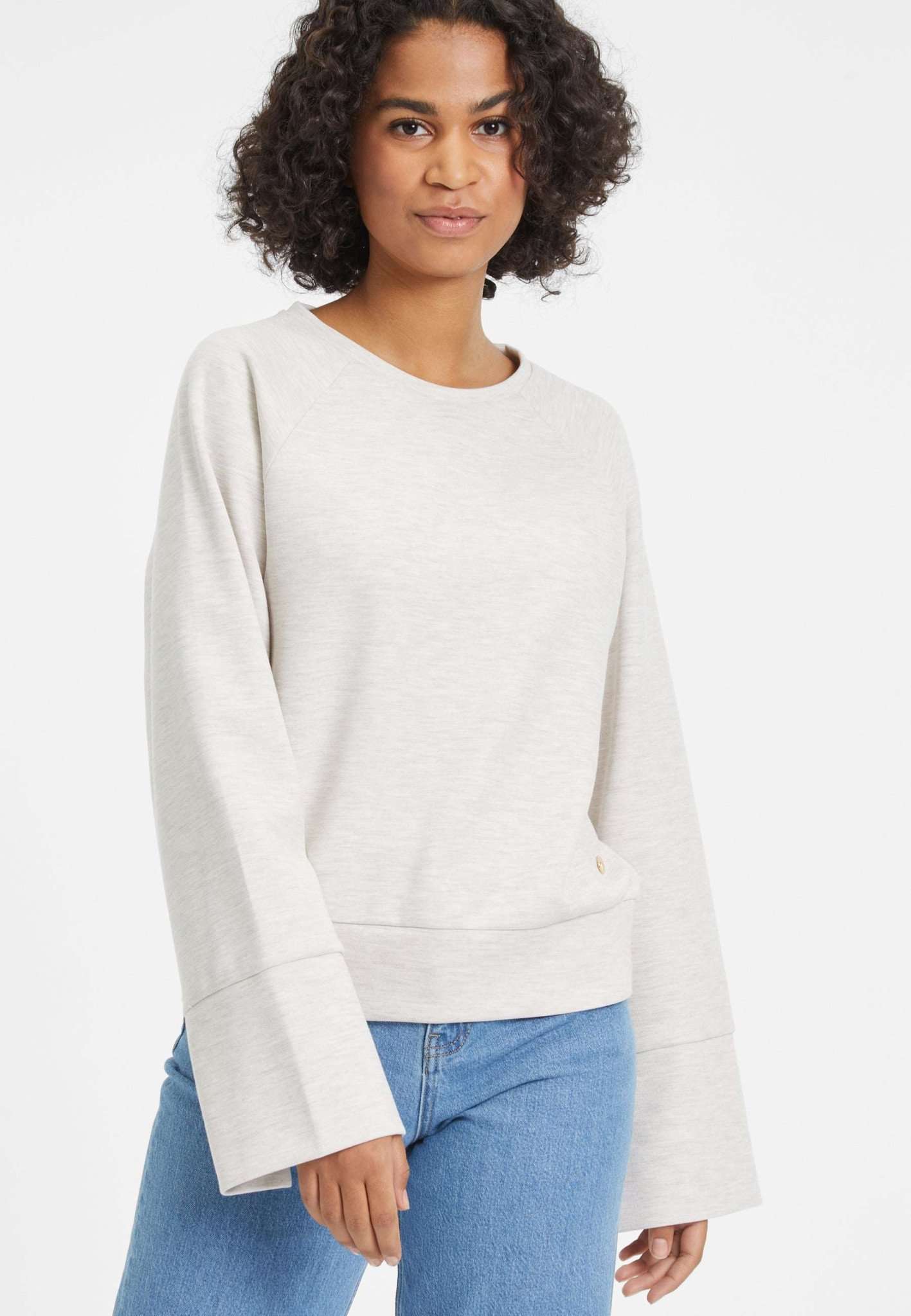 Tamaris Sweatshirt »Sweatshirt Bahren Slit Sleeve Sweater« von tamaris