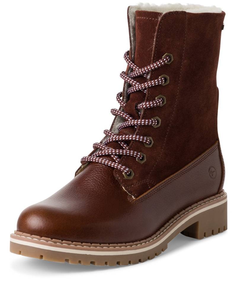 Tamaris Winterboots, Blockabsatz, Winterstiefelette, Outdoorschuh mit Duo Tex-Ausstattung von tamaris
