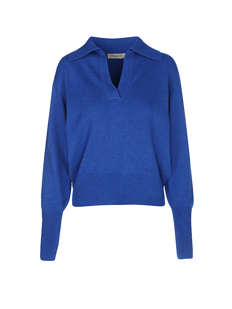 THINKING MU Pullover blau | L