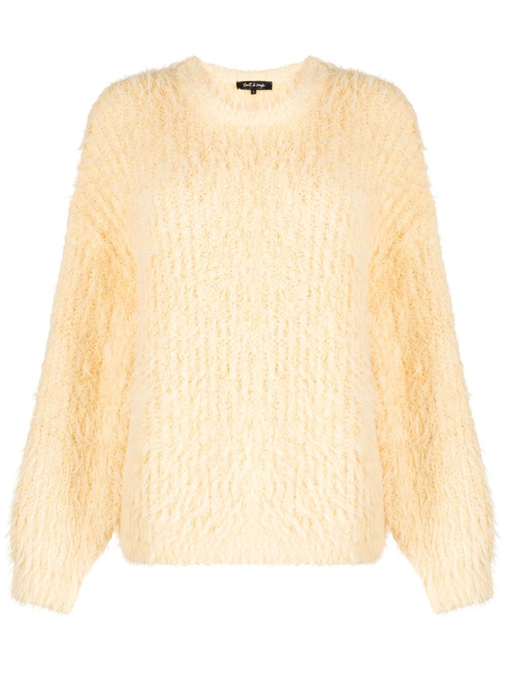 tout a coup brushed-effect ribbed-knit jumper - Yellow von tout a coup