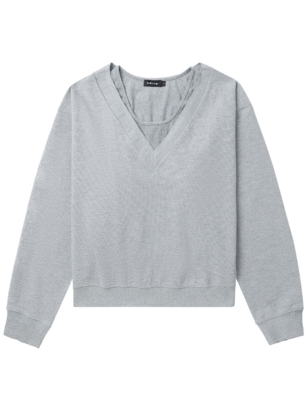 tout a coup drop-shoulder layered sweatshirt - Grey von tout a coup