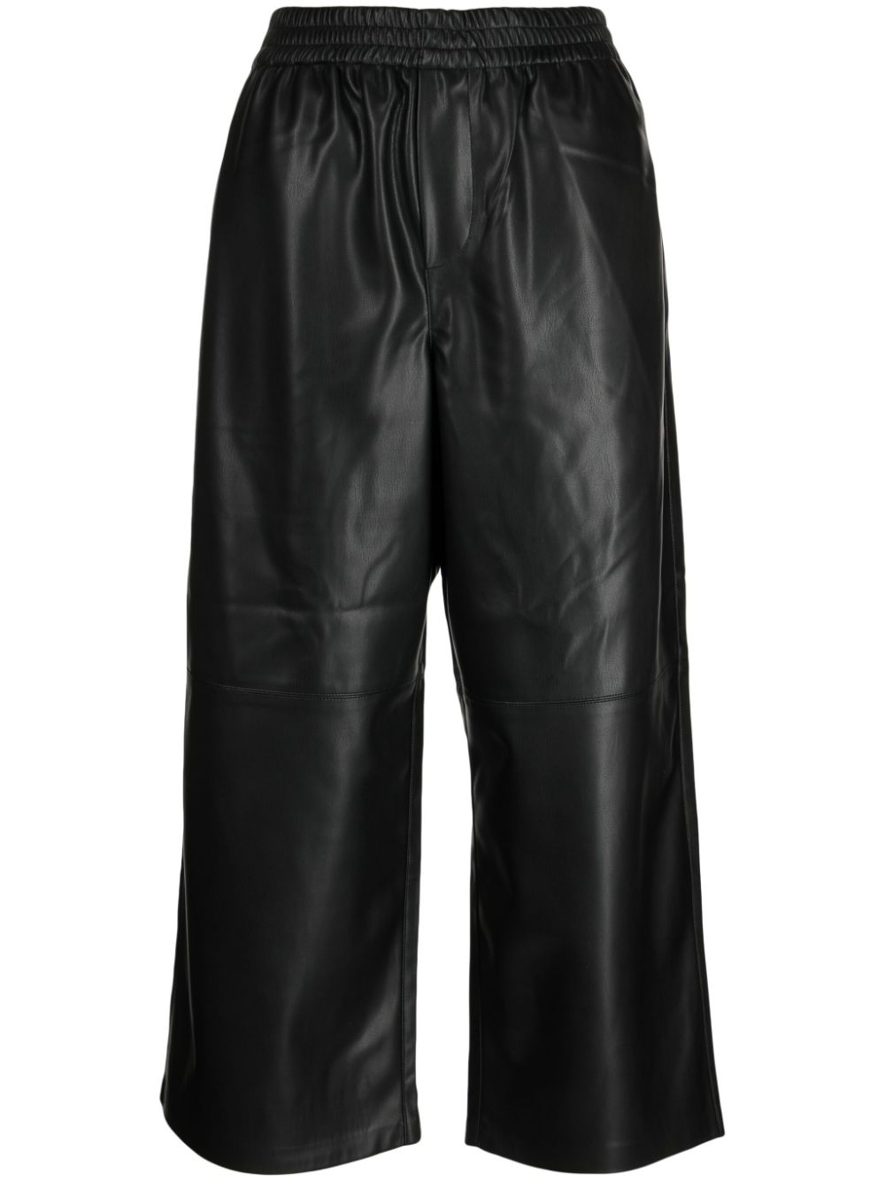 tout a coup faux-leather cropped trousers - Black von tout a coup