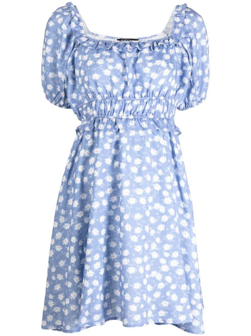 tout a coup floral-print ruffled dress - Blue von tout a coup