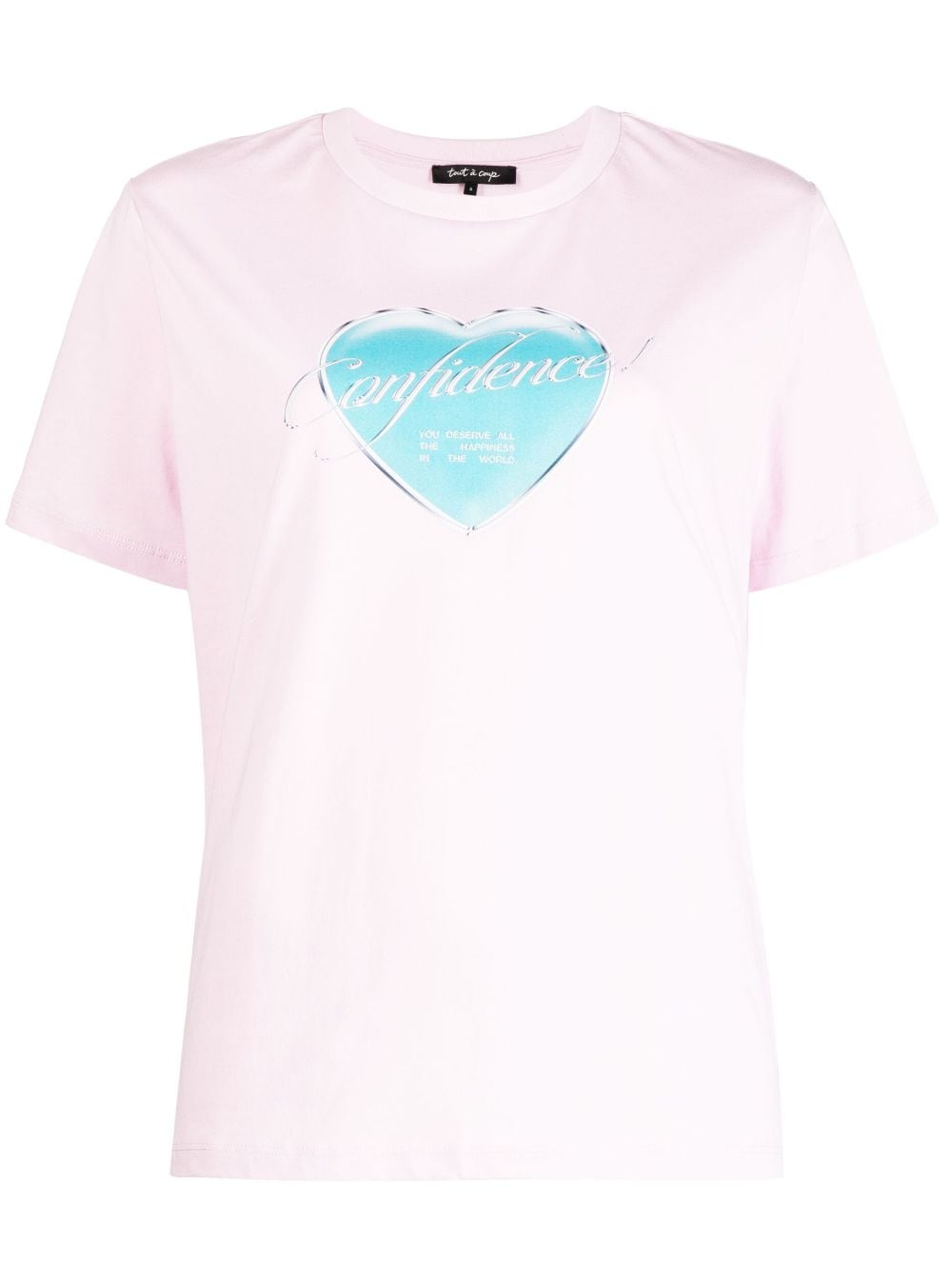 tout a coup graphic-print cotton T-shirt - Pink von tout a coup