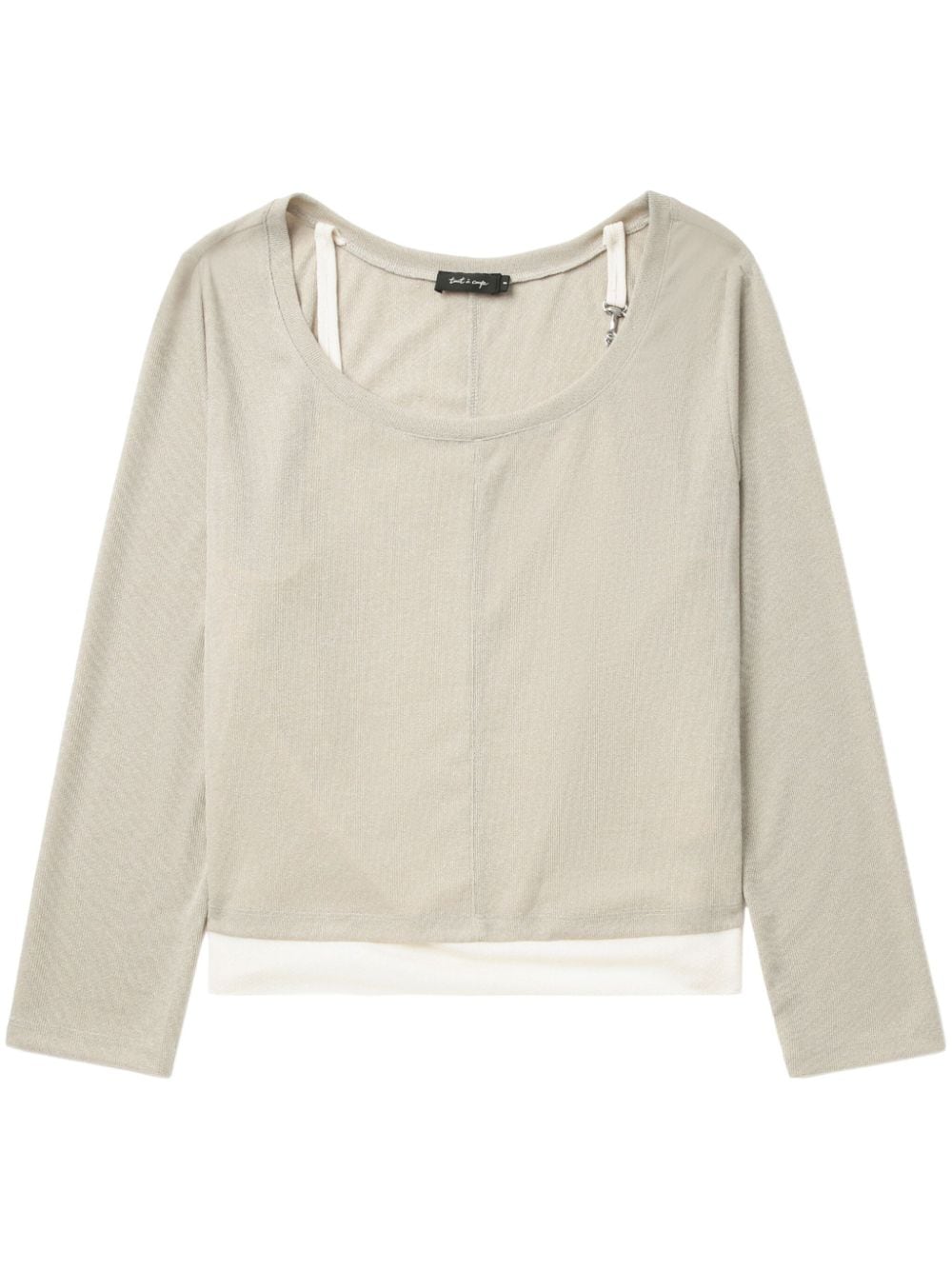 tout a coup layered long-sleeve T-shirt - Neutrals von tout a coup