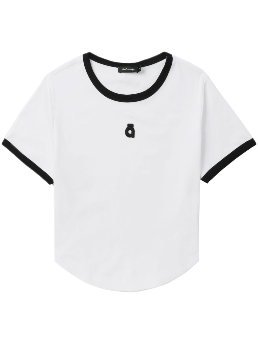 tout a coup logo-patch jersey T-shirt - White von tout a coup