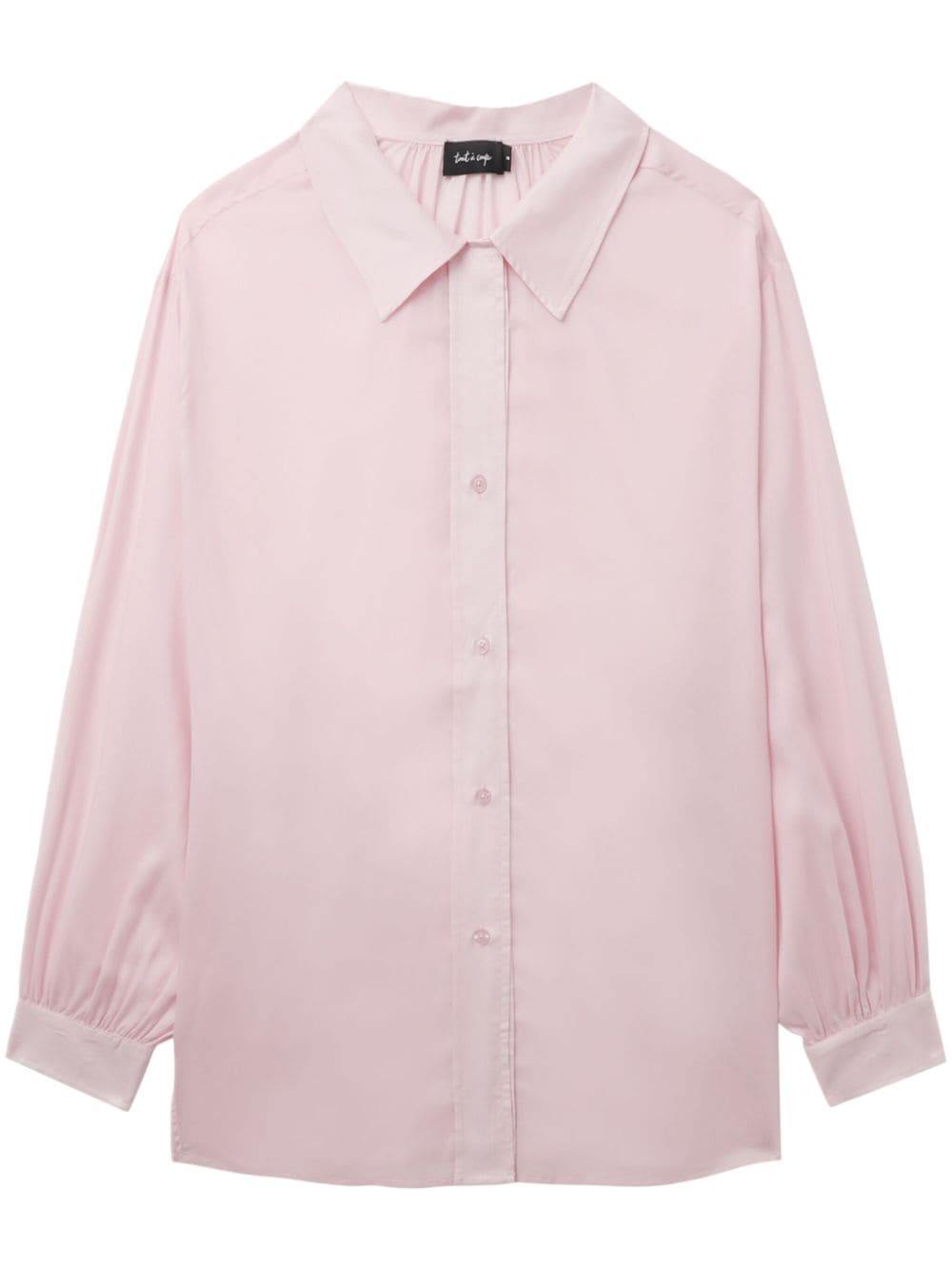 tout a coup ruched-detail button-up shirt - Pink von tout a coup