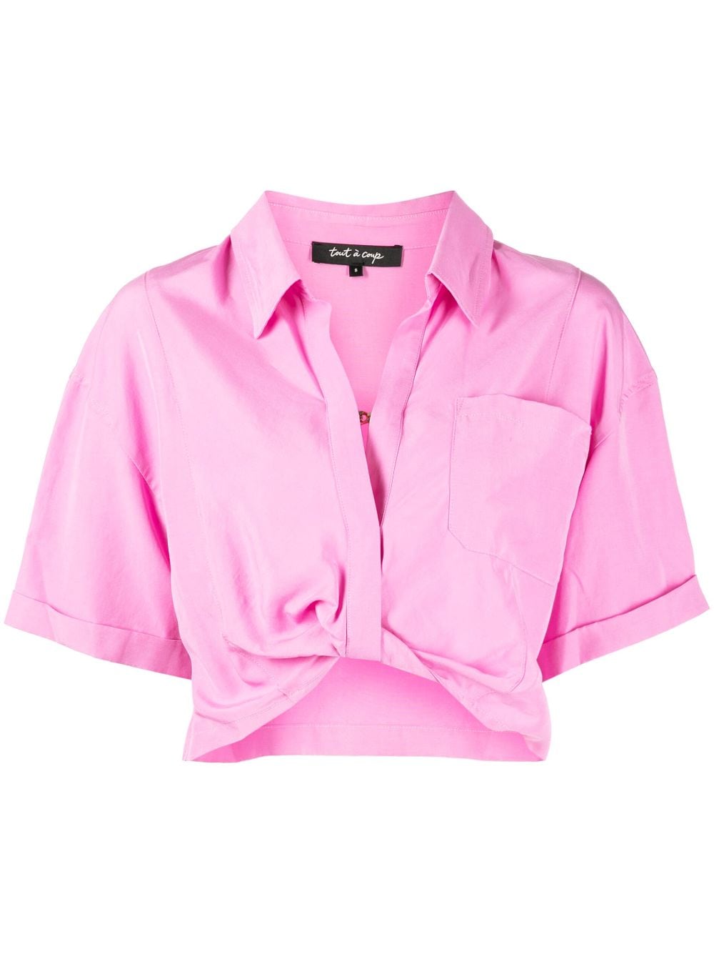 tout a coup spread-collar short-sleeve shirt - Pink von tout a coup