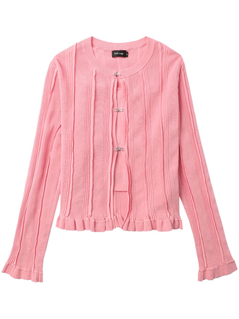 tout a coup two-piece cardigan set - Pink von tout a coup