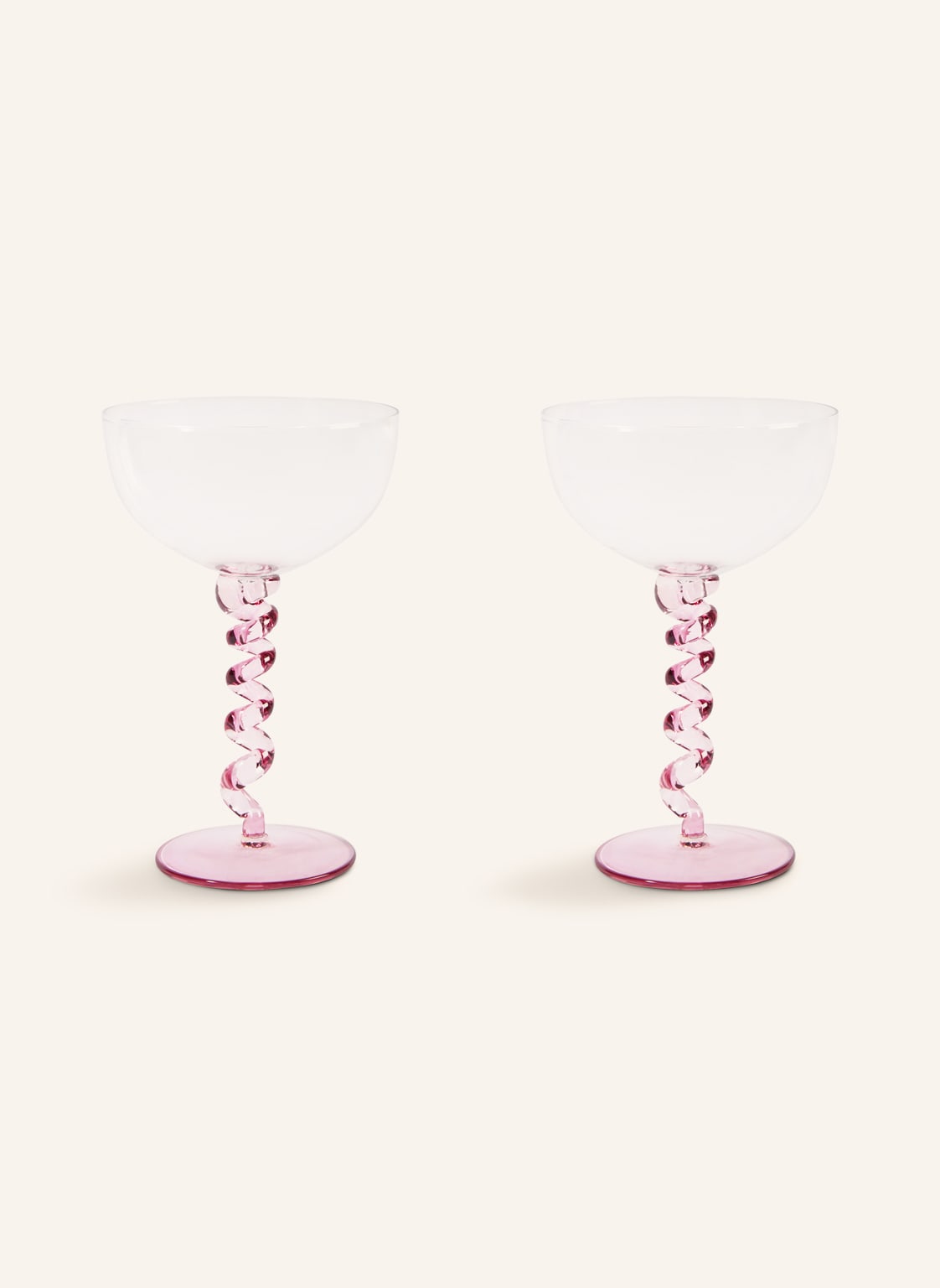 &K Amsterdam 2er-Set Schalen Ice Spiral pink &K Amsterdam 2er-Set Schalen Ice Spiral pink von &k amsterdam