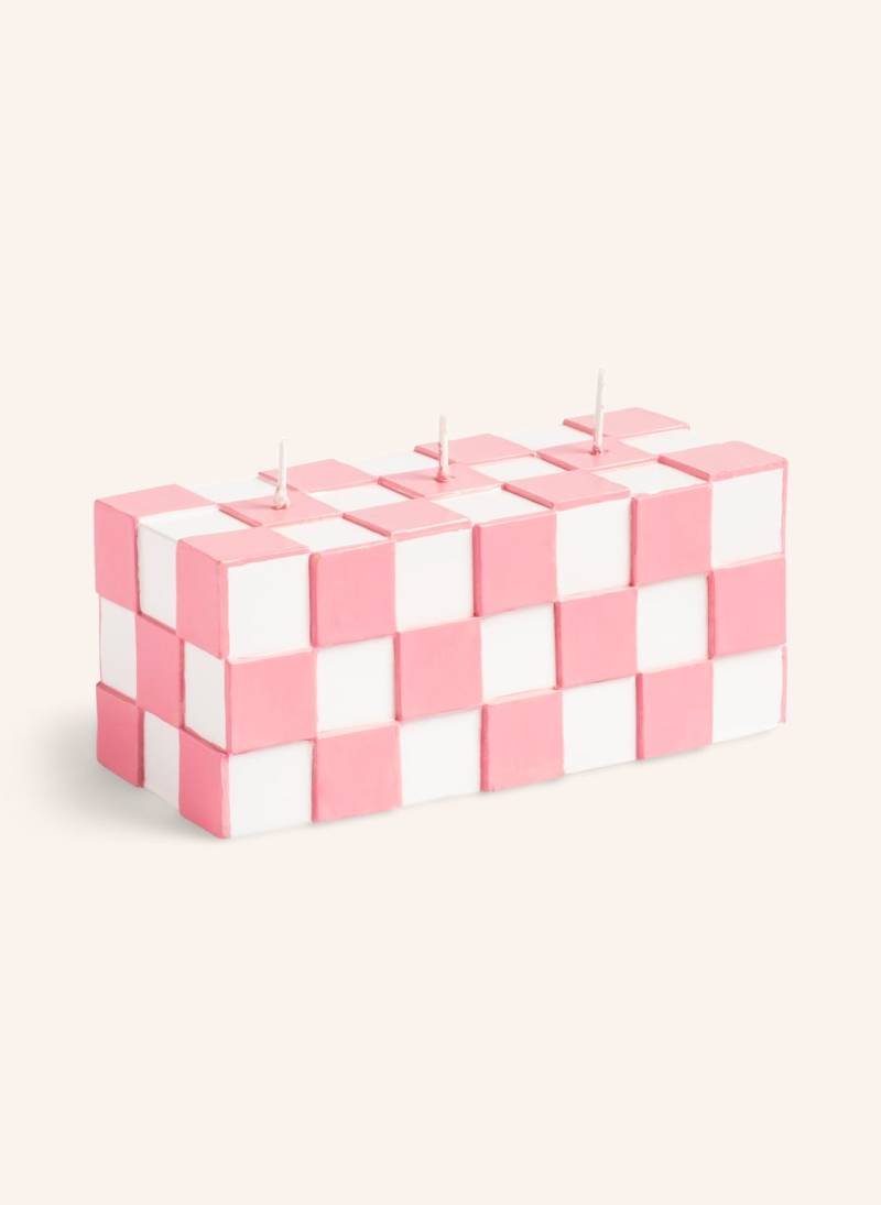 &K Amsterdam Kerze Check pink von &k amsterdam