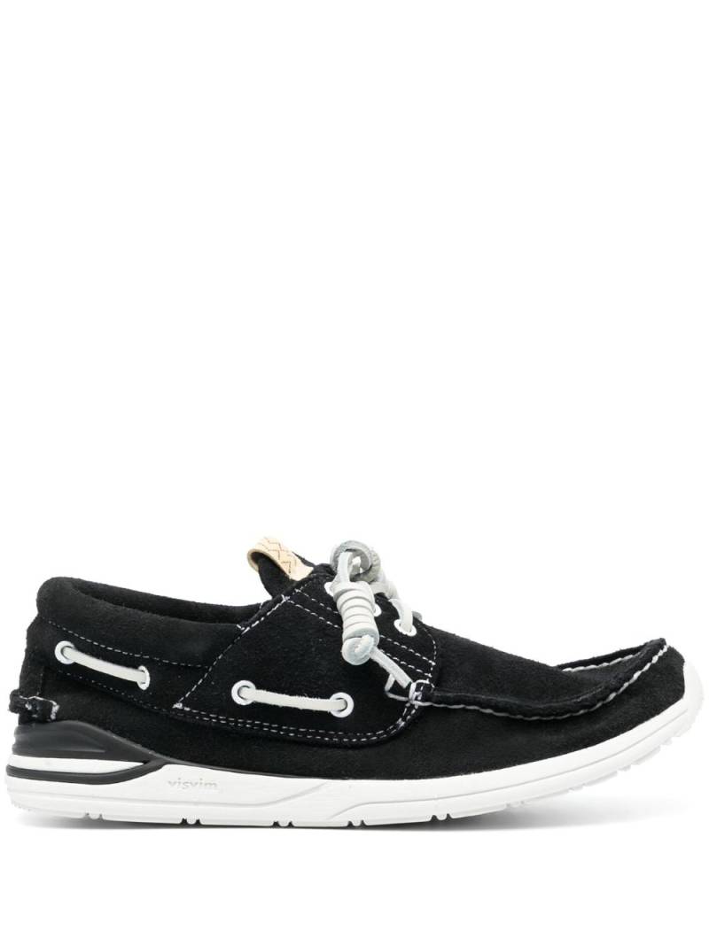 visvim Hockney Folk suede boat shoes - Black von visvim