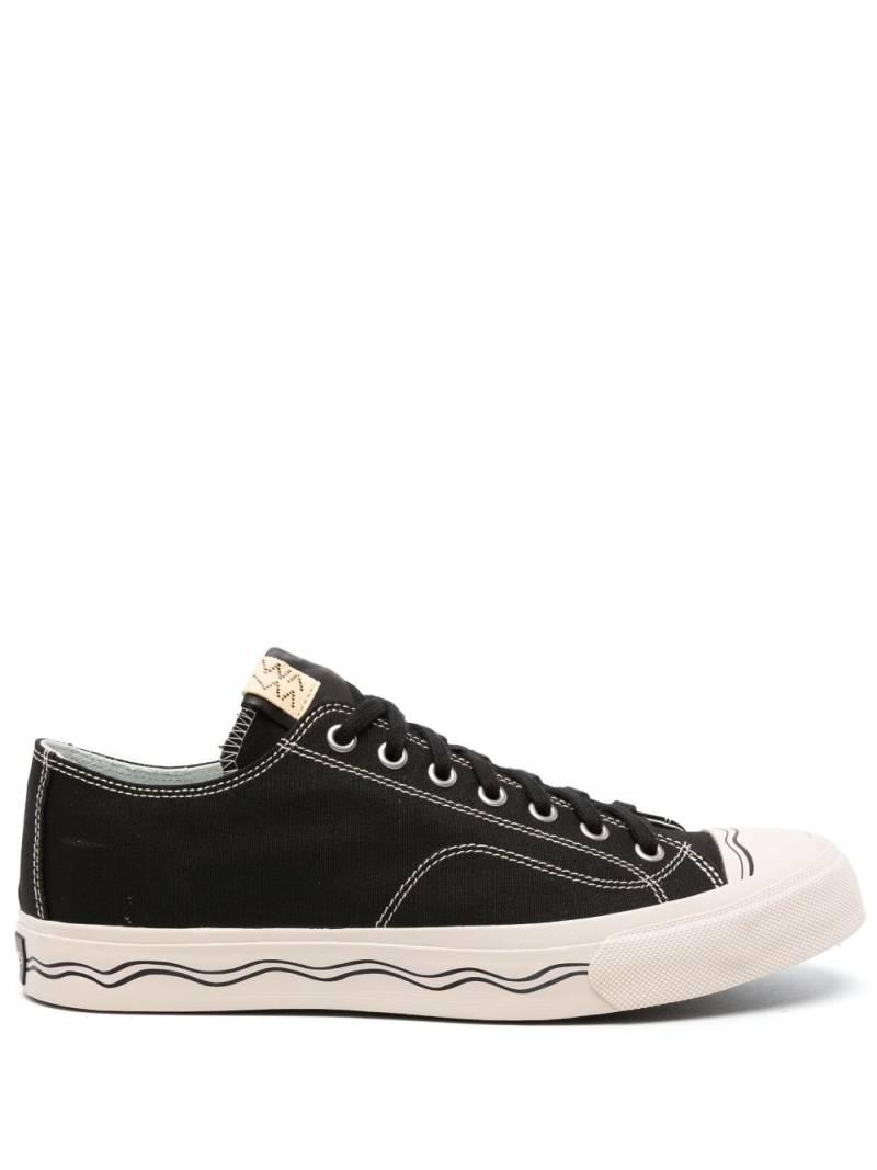 visvim Seeger Lo leather sneakers - Black von visvim