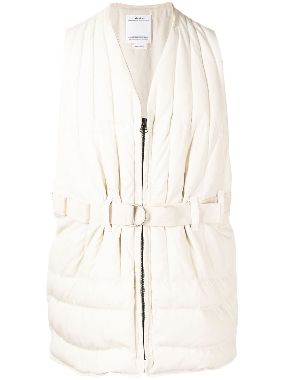 visvim belted padded gilet - White von visvim