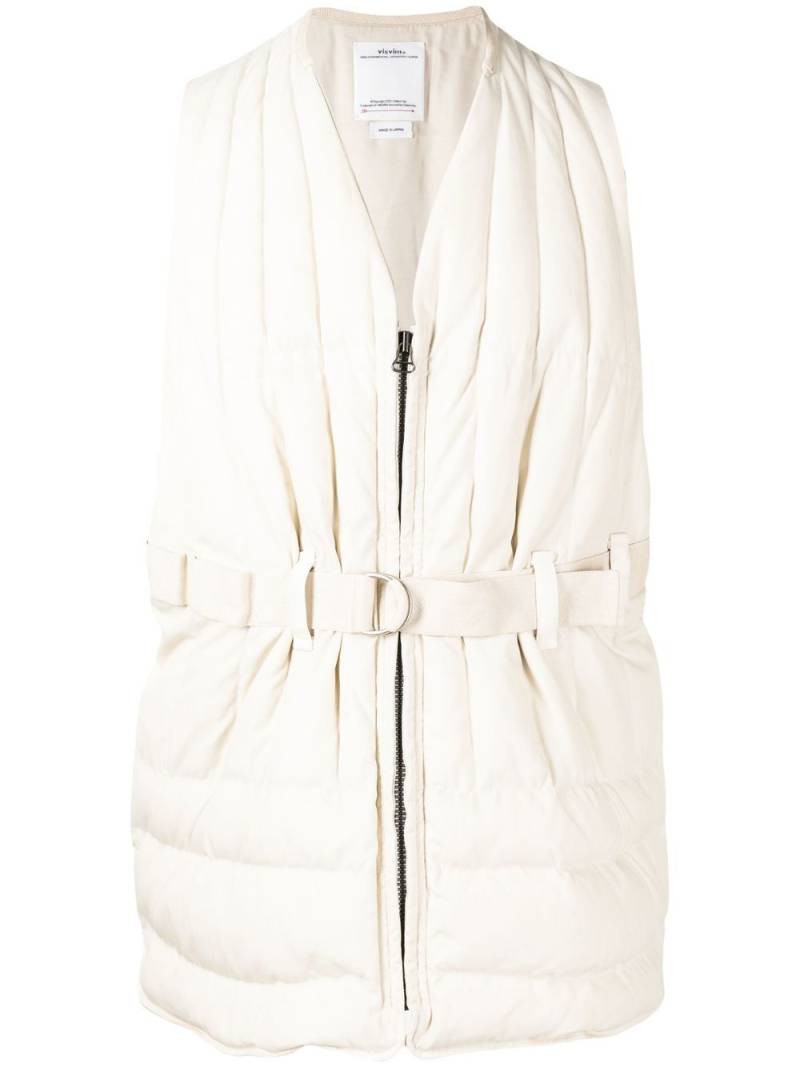 visvim belted padded gilet - White von visvim