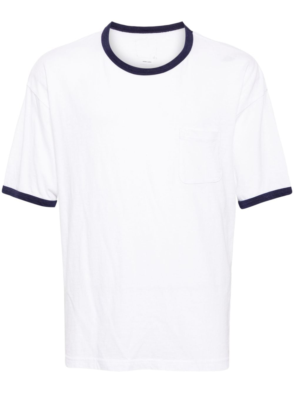 visvim contrast-trimmed short-sleeve T-shirt - White von visvim