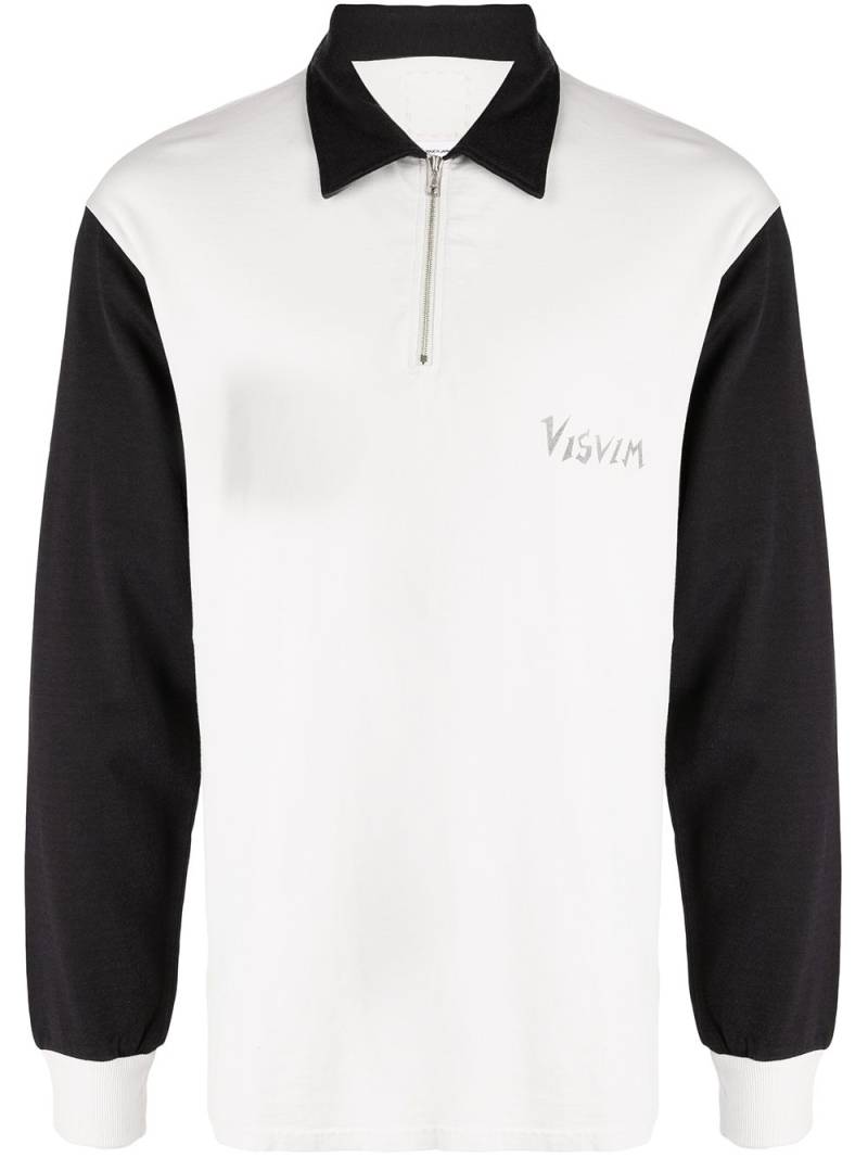 visvim logo-print half-zip sweatshirt - White von visvim