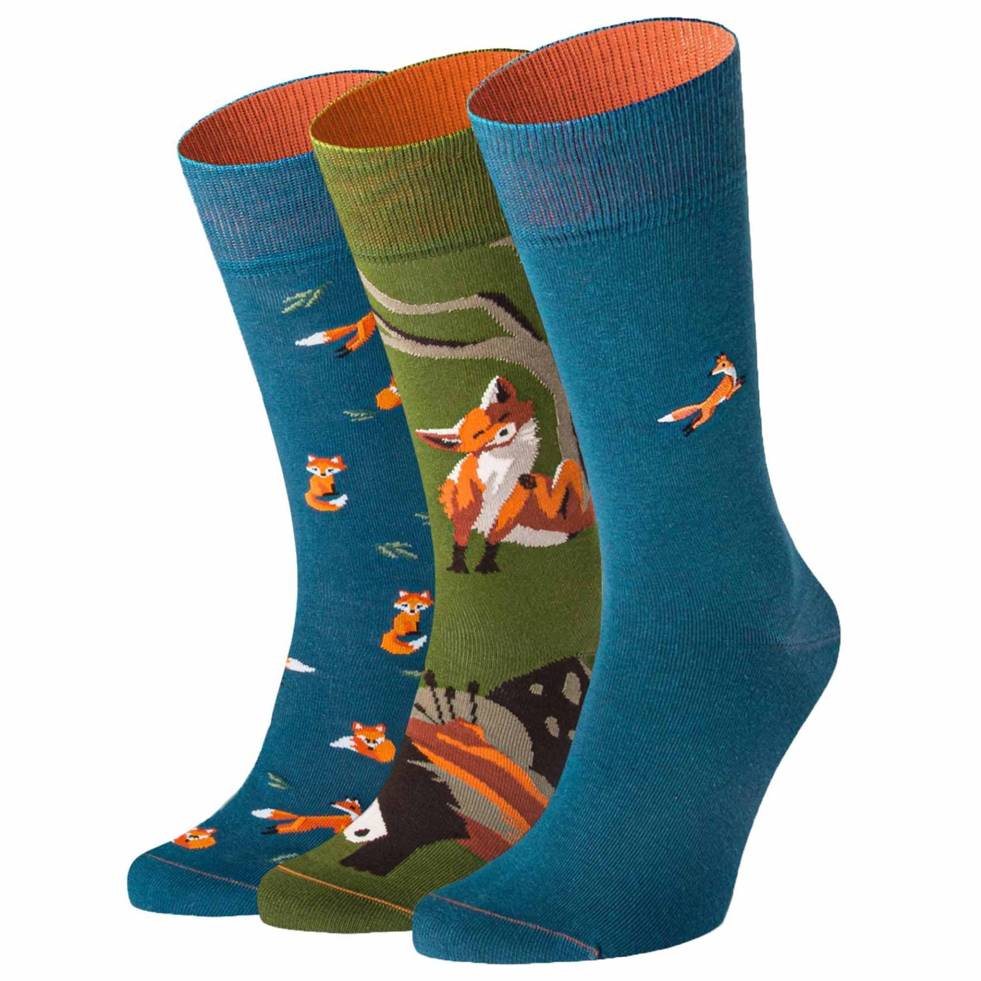 Socken, 3er Pack Damen Blau 35-38 von von Jungfeld