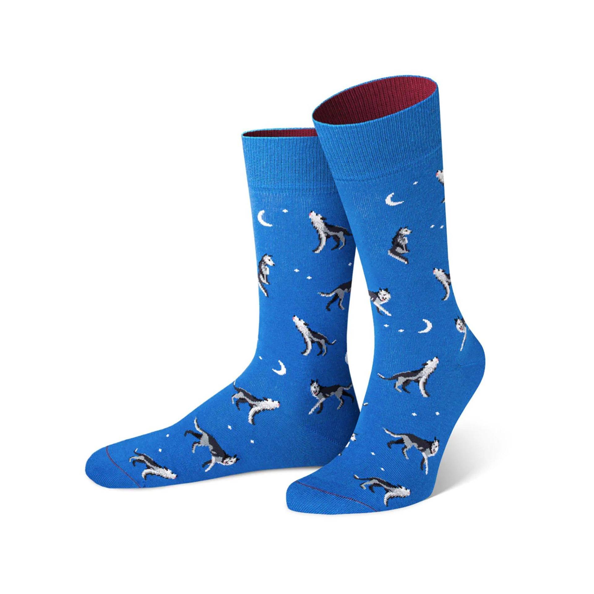 Socken Damen Blau 35-38 von von Jungfeld