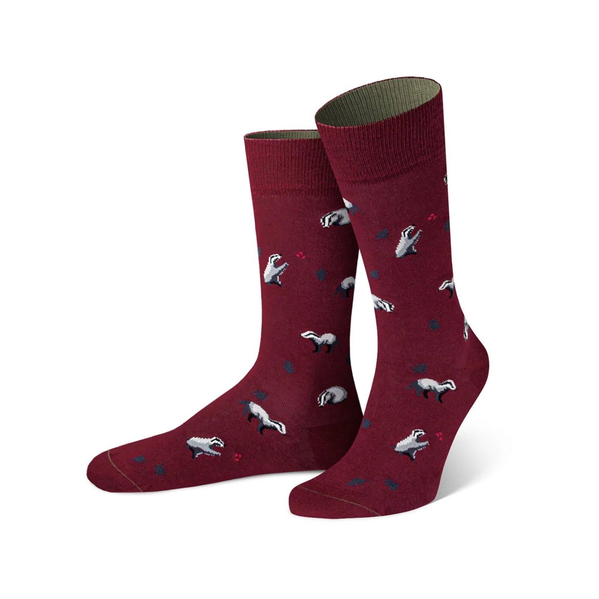 Socken Damen Bordeaux 35-38 von von Jungfeld