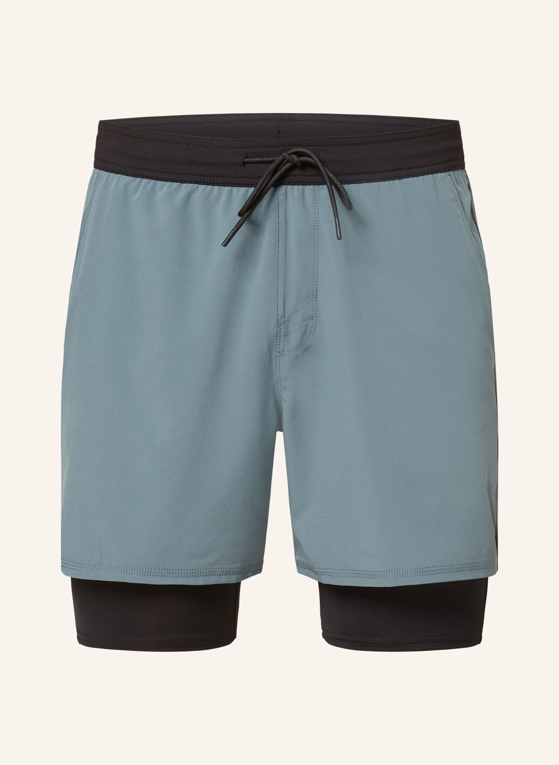 Vuori 2-In-1-Trainingsshorts Fullerton gruen von vuori