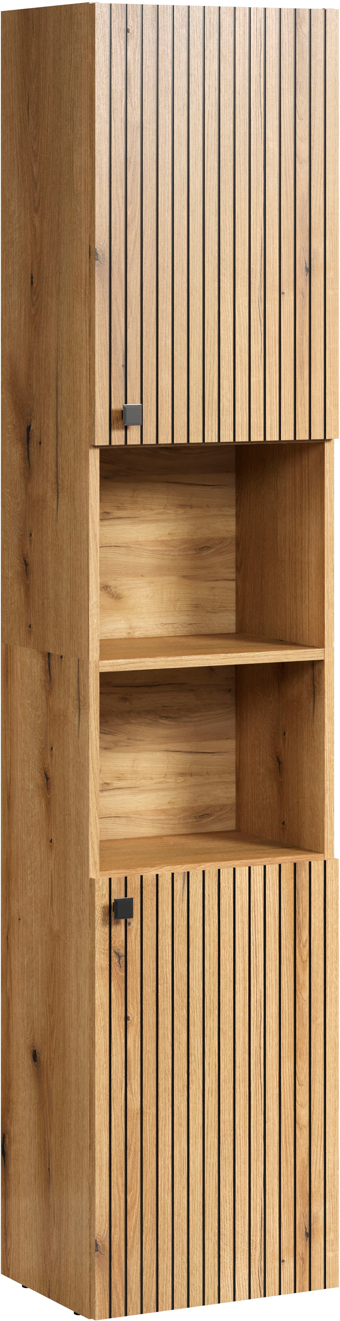 welltime Hochschrank »Amrum«, (1 St.), Breite 40cm, geräumiger Hochschrank Eiche Rillenoptik Badschrank welltime Hochschrank »Amrum«, (1 St.), Breite 40cm, geräumiger Hochschrank Eiche Rillenoptik Badschrank von welltime