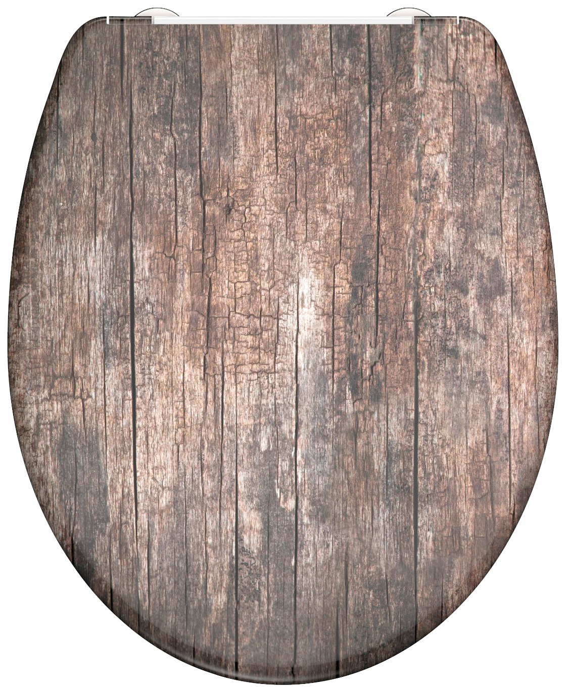 welltime WC-Sitz »Used Wood«, abnehmbar, Absenkautomatik, bruchsicher, kratzfest, Schnellverschluss von welltime