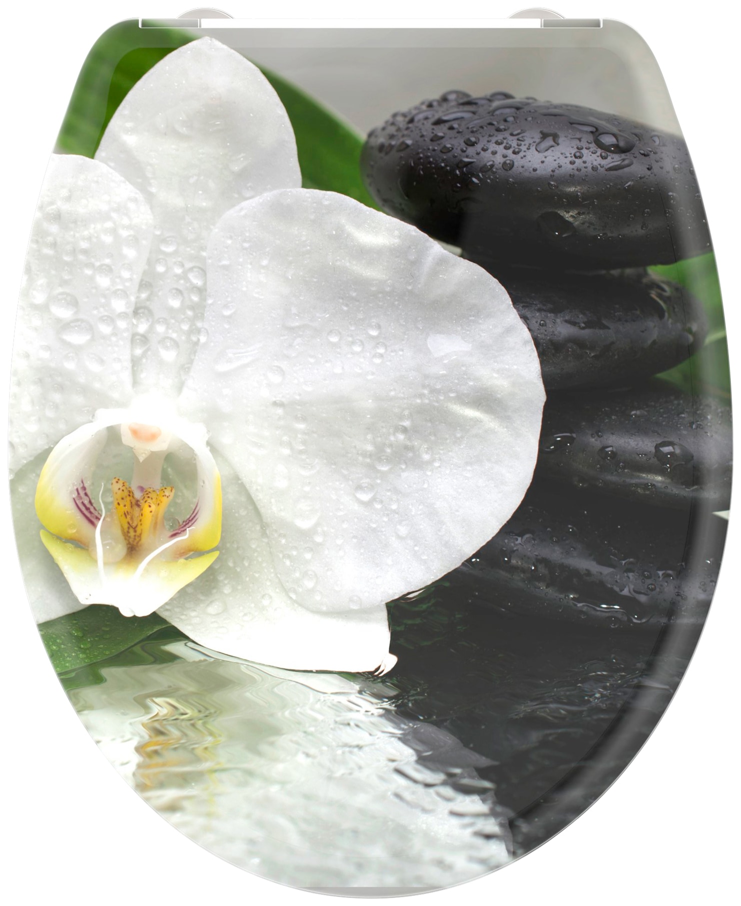 welltime WC-Sitz »White Flower«, abnehmbar, Absenkautomatik, bruchsicher, kratzfest, Schnellverschluss welltime WC-Sitz »White Flower«, abnehmbar, Absenkautomatik, bruchsicher, kratzfest, Schnellverschluss von welltime