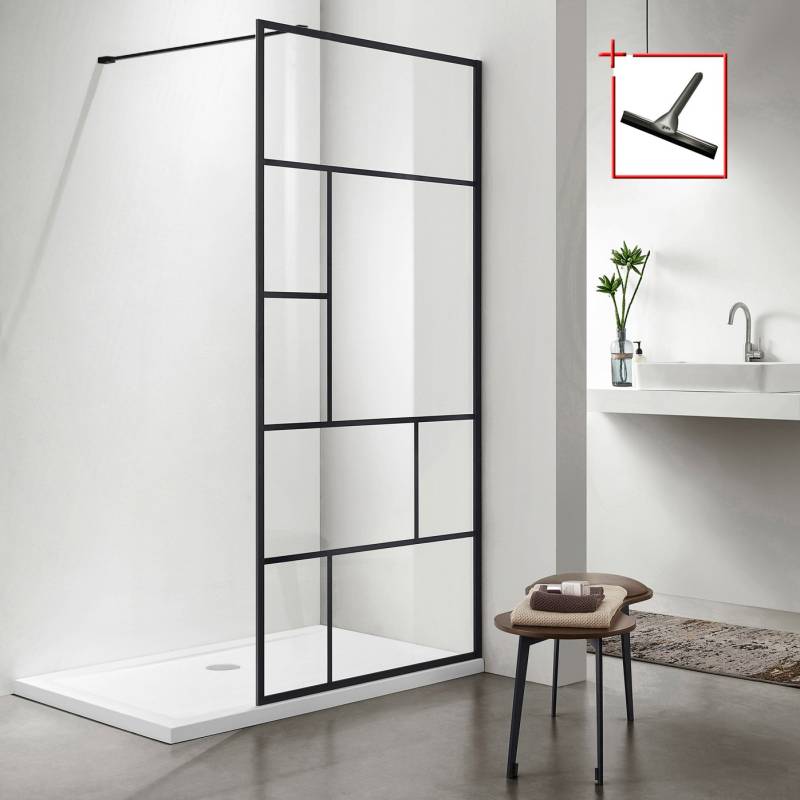 welltime Walk-in-Dusche »Tetra«, Inklusive verstellbarem Wandarm von welltime