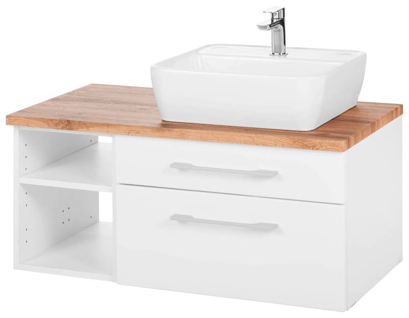 welltime Waschbeckenunterschrank »Davos«, Badmöbel, Waschtisch inkl. Waschbecken, Breite 90 cm von welltime