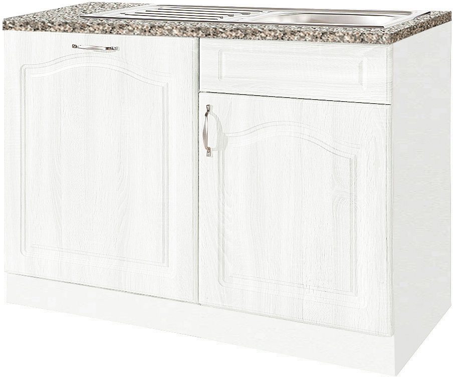 wiho Küchen Spülenschrank »Linz«, 110 cm breit, inkl. Tür/Sockel für Geschirrspüler, in Landhaus-Optik wiho Küchen Spülenschrank »Linz«, 110 cm breit, inkl. Tür/Sockel für Geschirrspüler, in Landhaus-Optik von wiho Küchen