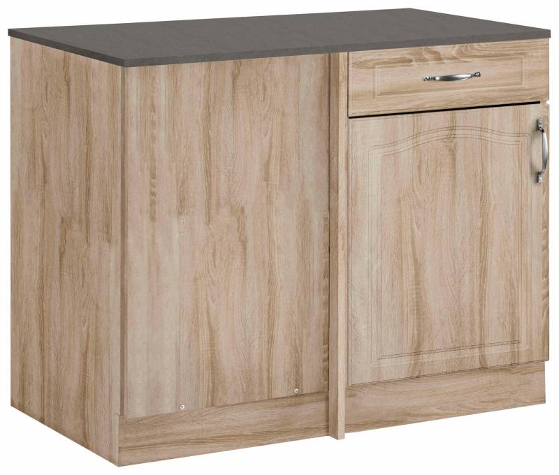 wiho Küchen Eckunterschrank »Linz«, 100 cm breit, Planungsmass 110 cm, in Landhaus-Optik von wiho Küchen