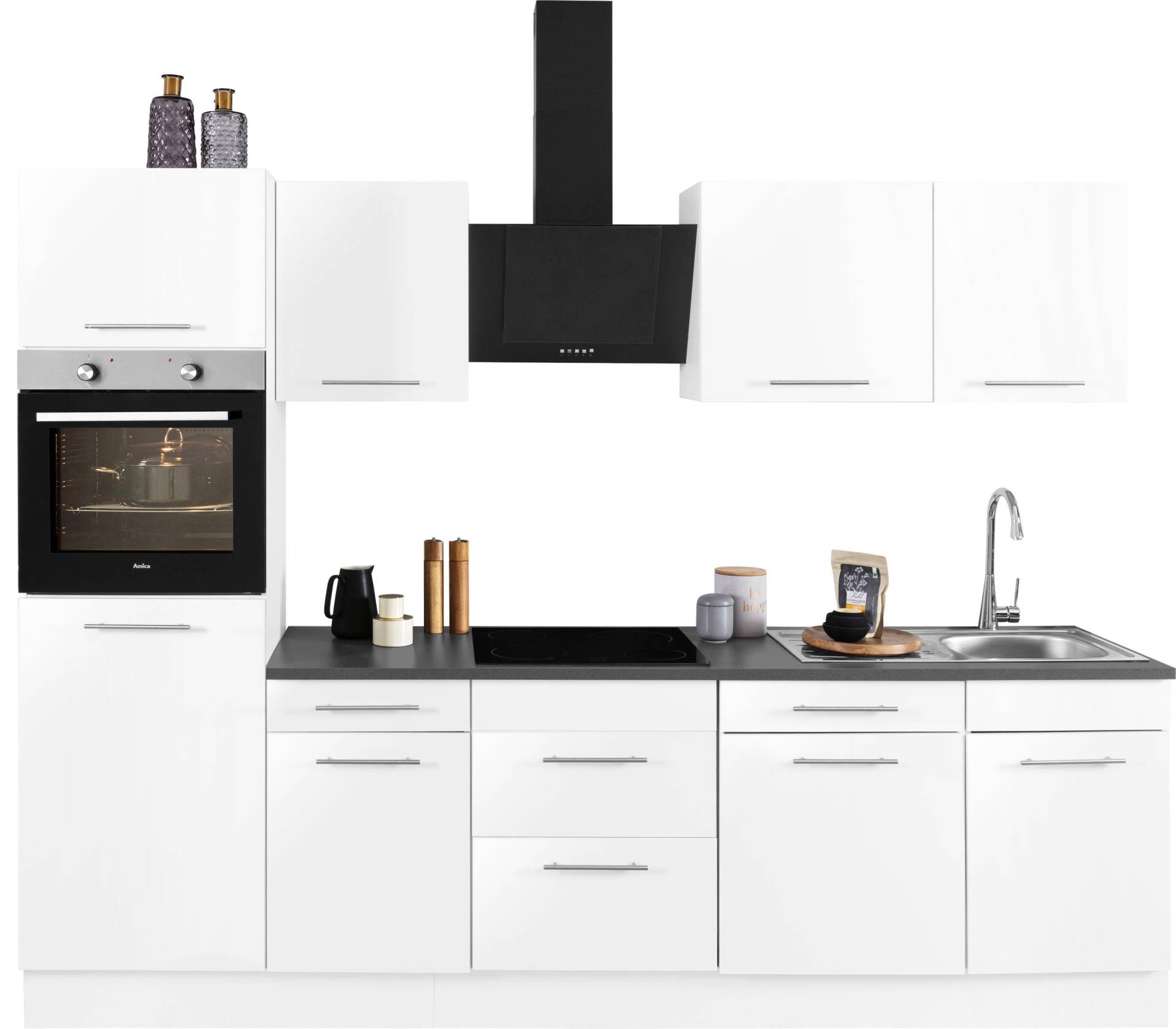 wiho Küchen Küchenzeile »Ela«, Breite 280 cm, Soft-Close-Funktion, höhenverstellbare Füsse wiho Küchen Küchenzeile »Ela«, Breite 280 cm, Soft-Close-Funktion, höhenverstellbare Füsse von wiho Küchen
