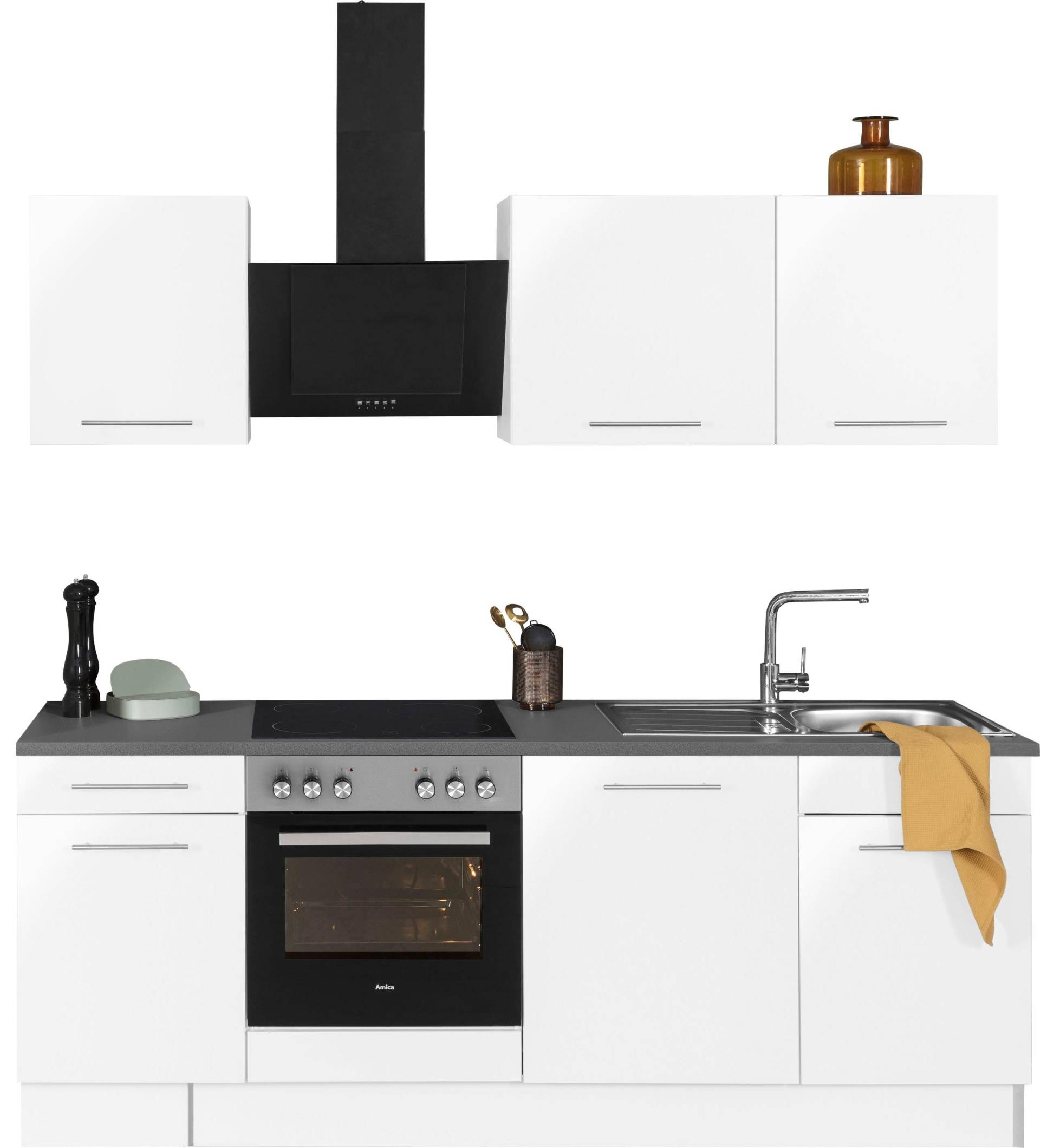 wiho Küchen Küchenzeile »Ela«, Breite 220 cm, Soft-Close-Funktion, höhenverstellbare Füsse wiho Küchen Küchenzeile »Ela«, Breite 220 cm, Soft-Close-Funktion, höhenverstellbare Füsse von wiho Küchen