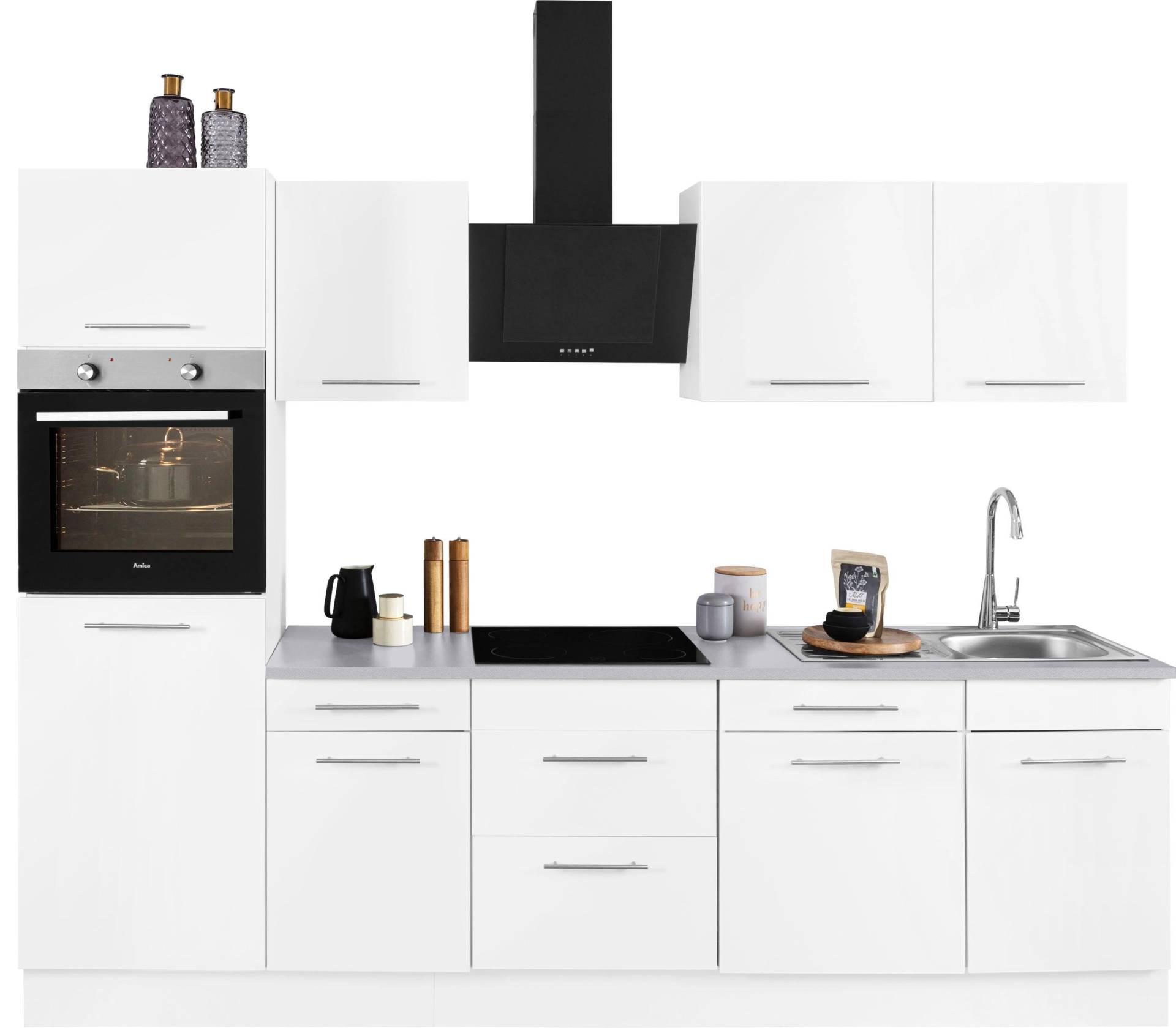 wiho Küchen Küchenzeile »Ela«, Breite 280 cm, Soft-Close-Funktion, höhenverstellbare Füsse wiho Küchen Küchenzeile »Ela«, Breite 280 cm, Soft-Close-Funktion, höhenverstellbare Füsse von wiho Küchen