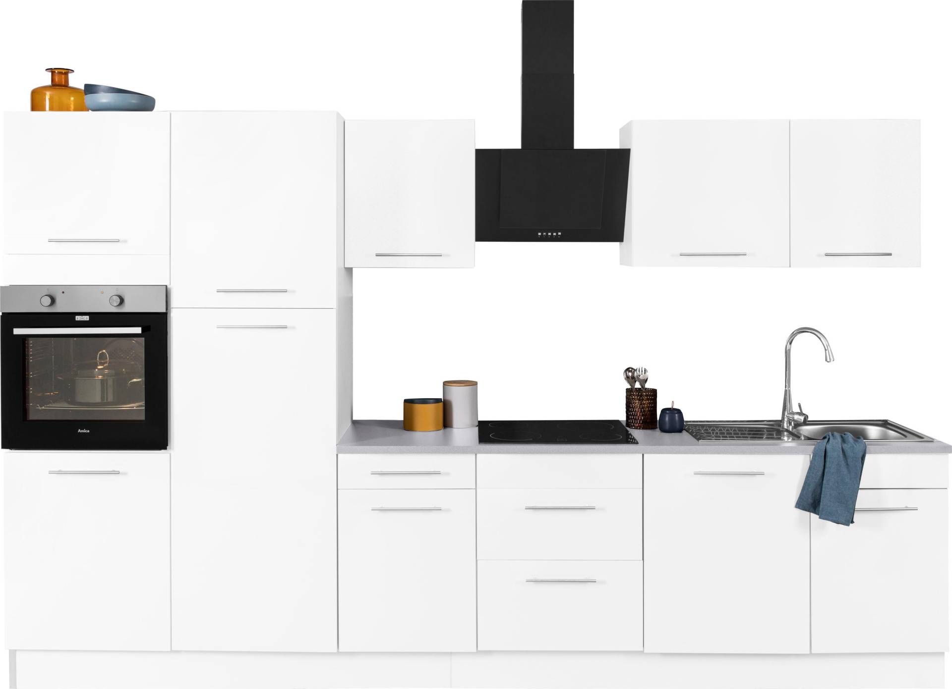 wiho Küchen Küchenzeile »Ela«, Breite 340 cm, Soft-Close-Funktion, höhenverstellbare Füsse wiho Küchen Küchenzeile »Ela«, Breite 340 cm, Soft-Close-Funktion, höhenverstellbare Füsse von wiho Küchen