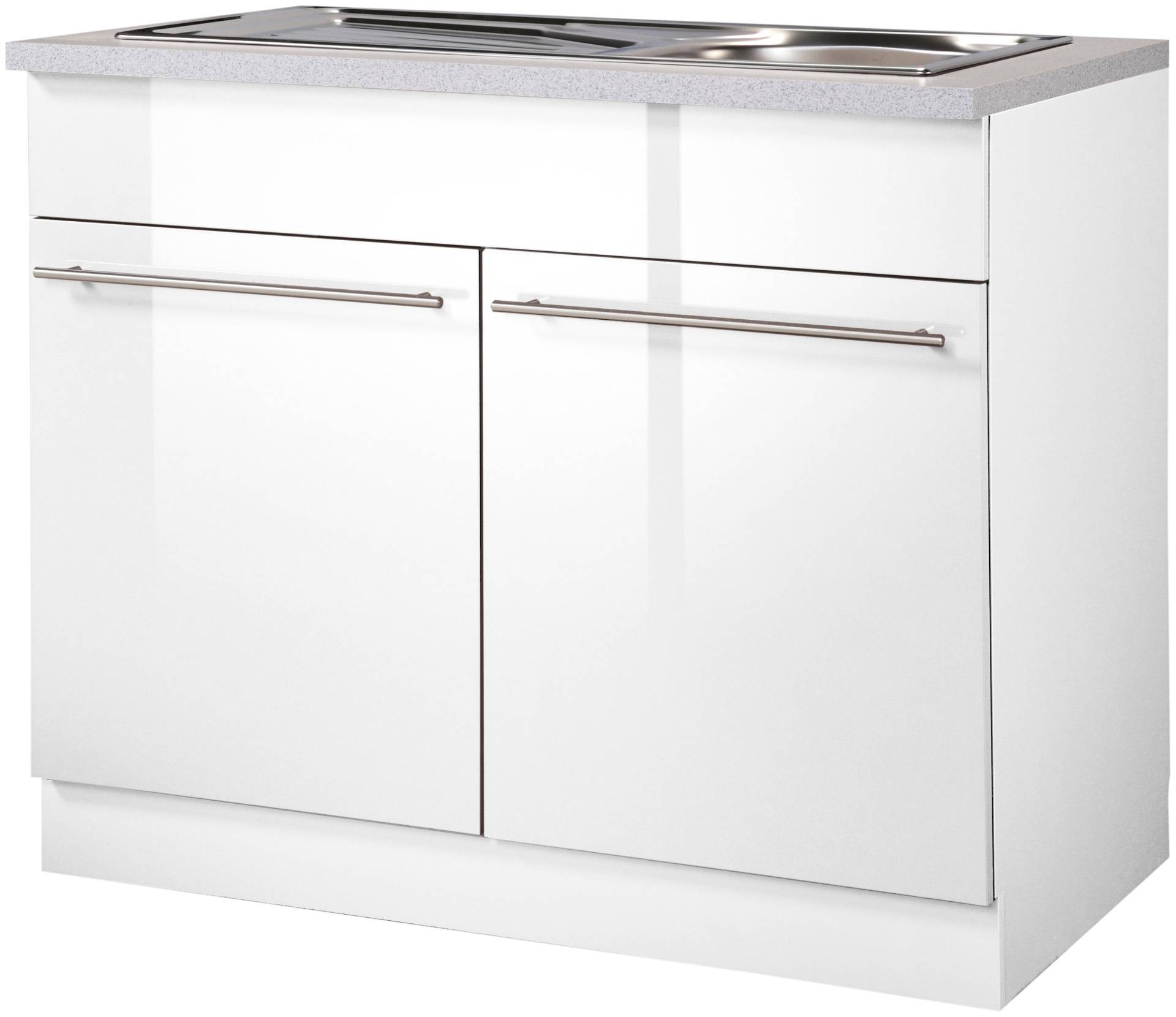 wiho Küchen Spülenschrank »Chicago«, 100 cm breit, inkl. Einbauspüle aus Edelstahl von wiho Küchen
