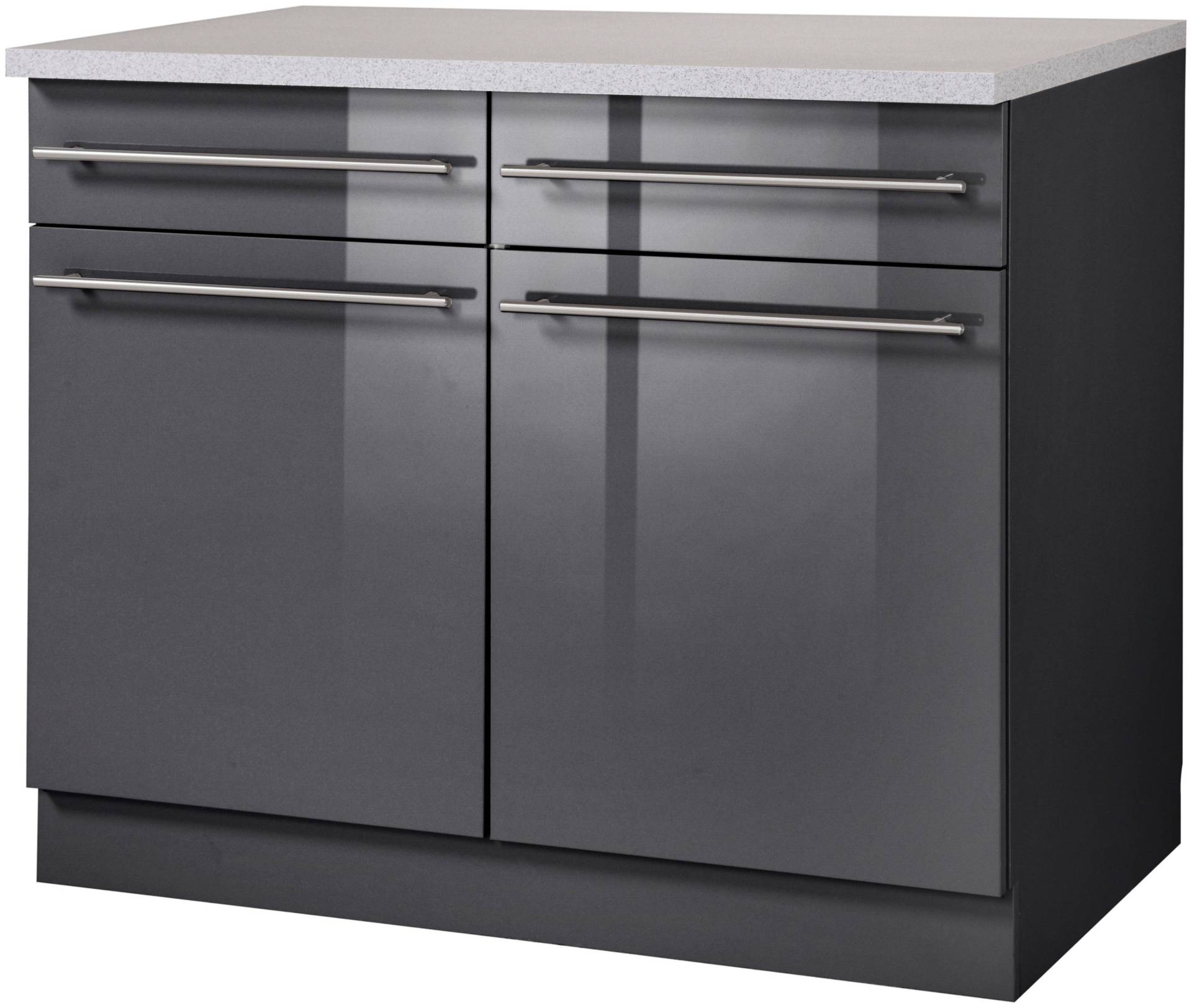 wiho Küchen Unterschrank »Chicago«, 100 cm breit, 2 Schubkästen und 2 Türen, für viel Stauraum wiho Küchen Unterschrank »Chicago«, 100 cm breit, 2 Schubkästen und 2 Türen, für viel Stauraum von wiho Küchen