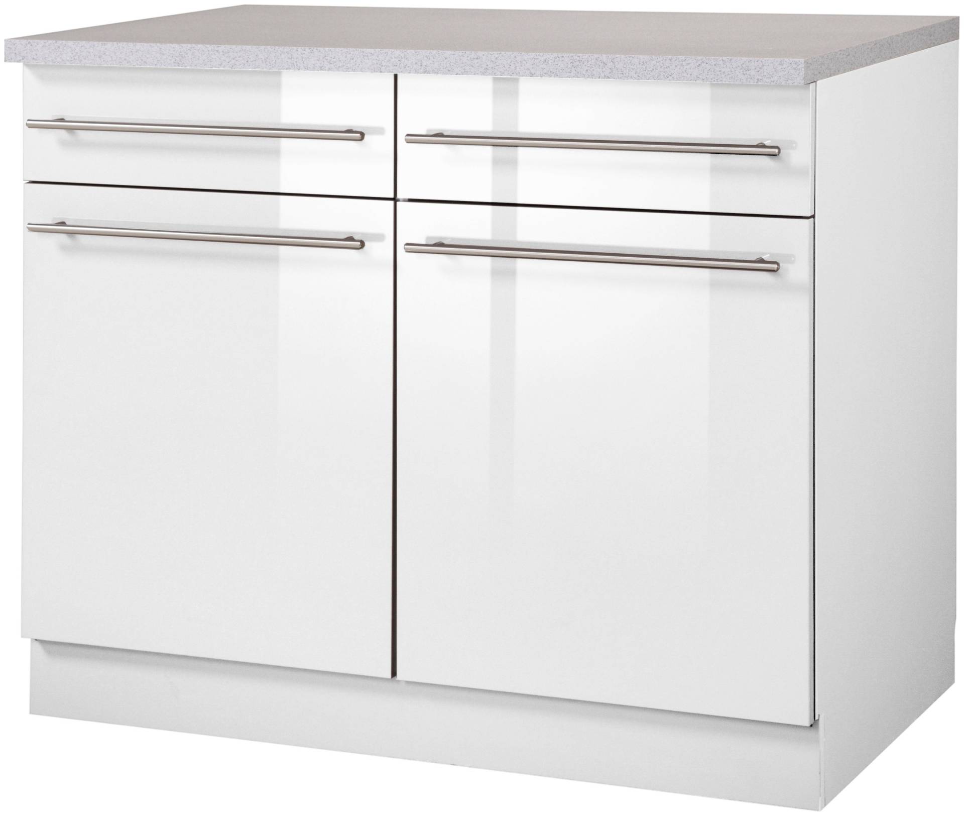 wiho Küchen Unterschrank »Chicago«, 100 cm breit, 2 Schubkästen und 2 Türen, für viel Stauraum wiho Küchen Unterschrank »Chicago«, 100 cm breit, 2 Schubkästen und 2 Türen, für viel Stauraum von wiho Küchen