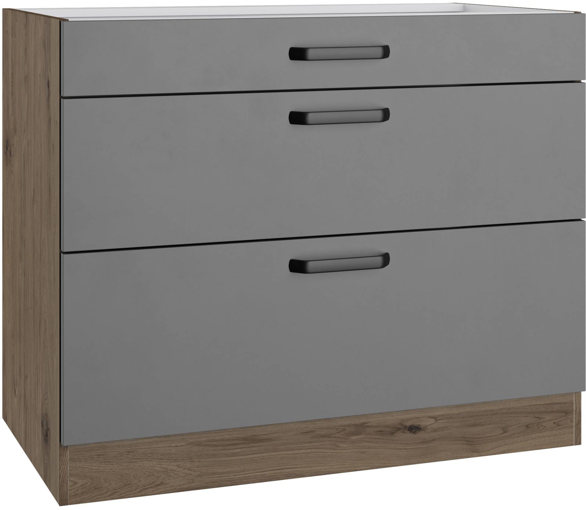 wiho Küchen Unterschrank »Elba, mit zwei Auszügen«, in den Breiten 90 und 100 cm wiho Küchen Unterschrank »Elba, mit zwei Auszügen«, in den Breiten 90 und 100 cm von wiho Küchen