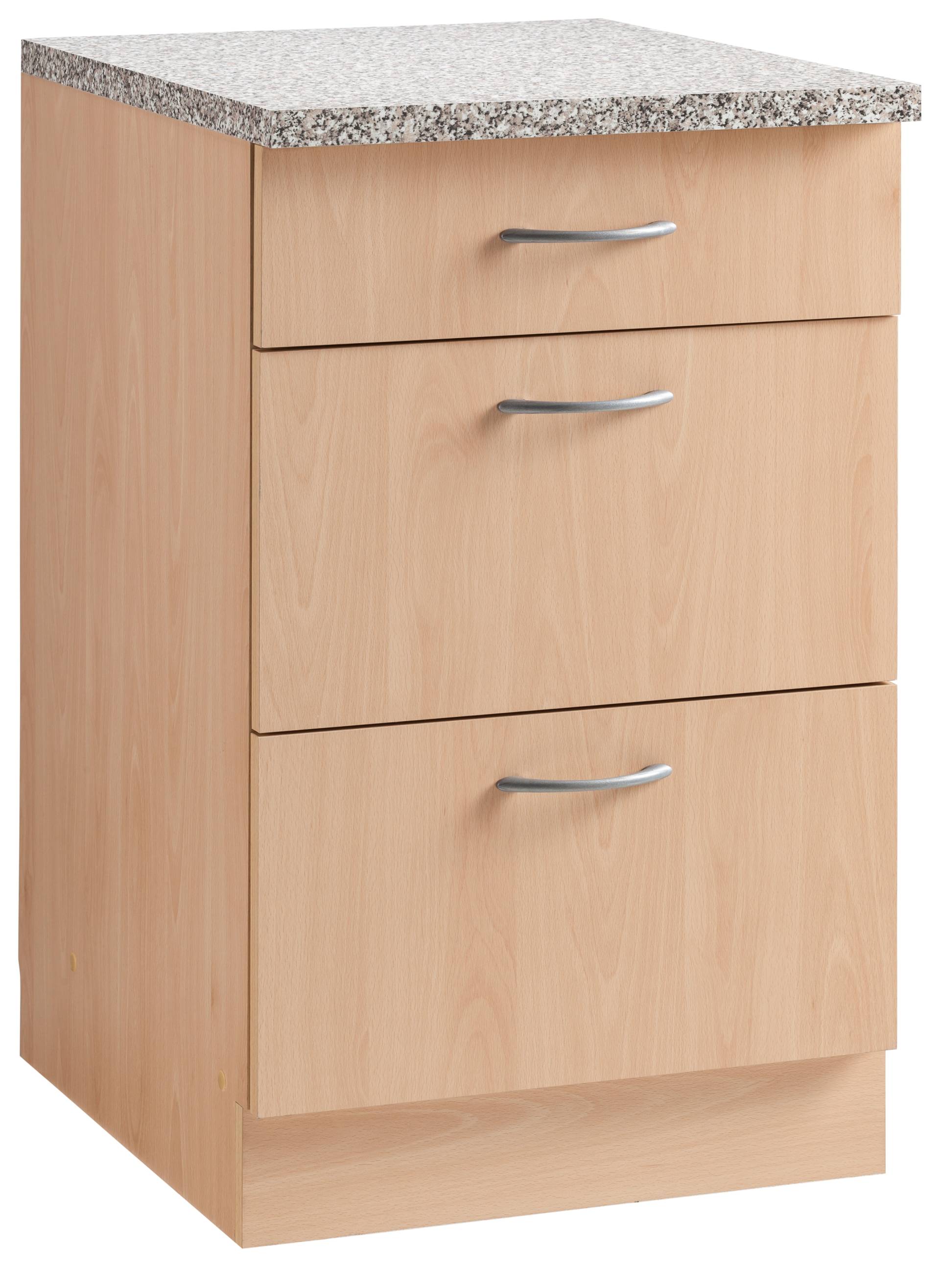 wiho Küchen Unterschrank »Kiel«, 50 cm breit, Tiefe 60 cm, mit 2 grossen Auszügen und 1 Schublade wiho Küchen Unterschrank »Kiel«, 50 cm breit, Tiefe 60 cm, mit 2 grossen Auszügen und 1 Schublade von wiho Küchen