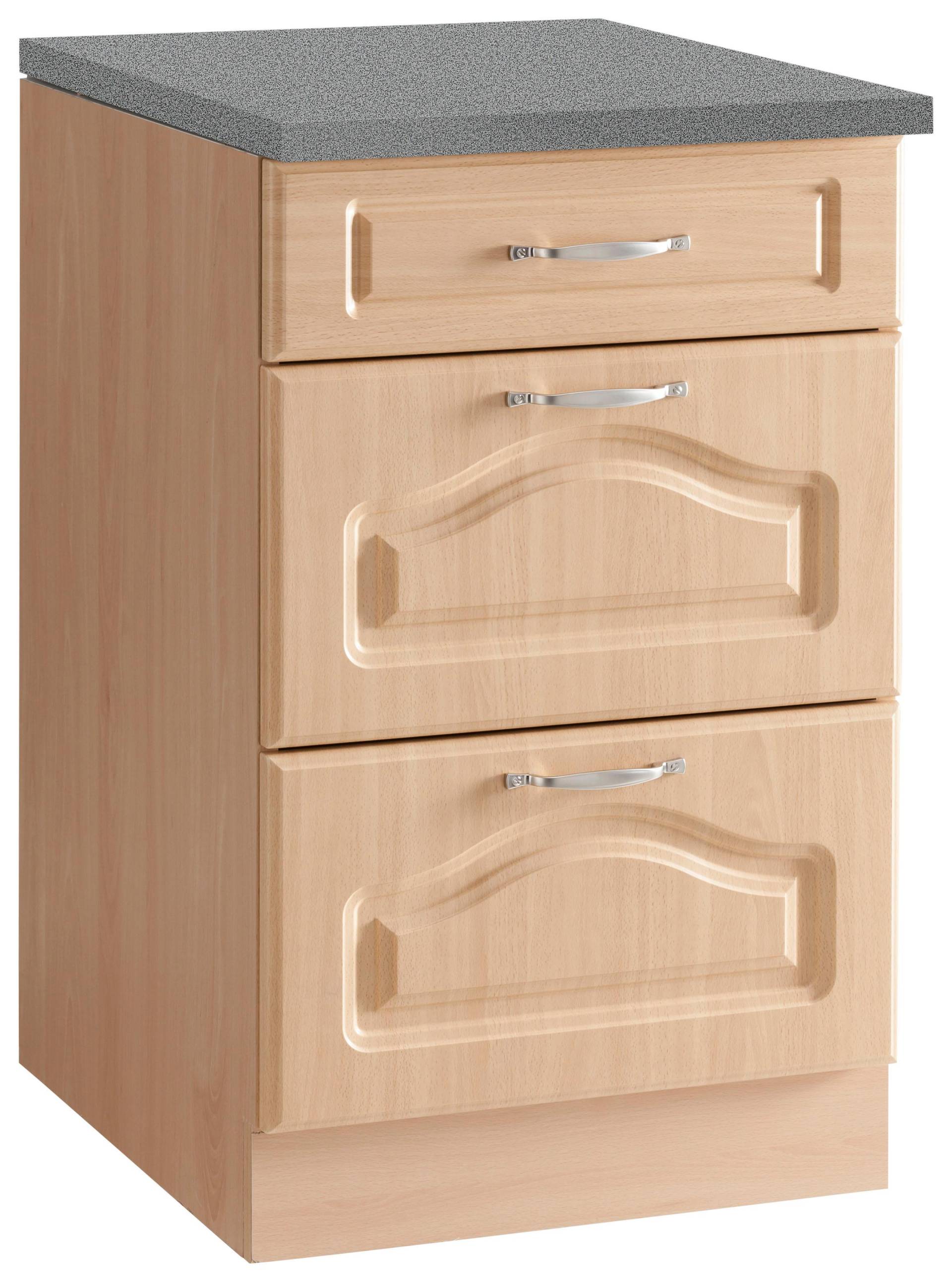 wiho Küchen Unterschrank »Linz«, 50 cm breit, mit 2 grossen Auszügen, in Landhaus-Optik wiho Küchen Unterschrank »Linz«, 50 cm breit, mit 2 grossen Auszügen, in Landhaus-Optik von wiho Küchen
